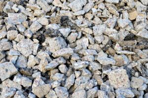 Pile of crushed concrete